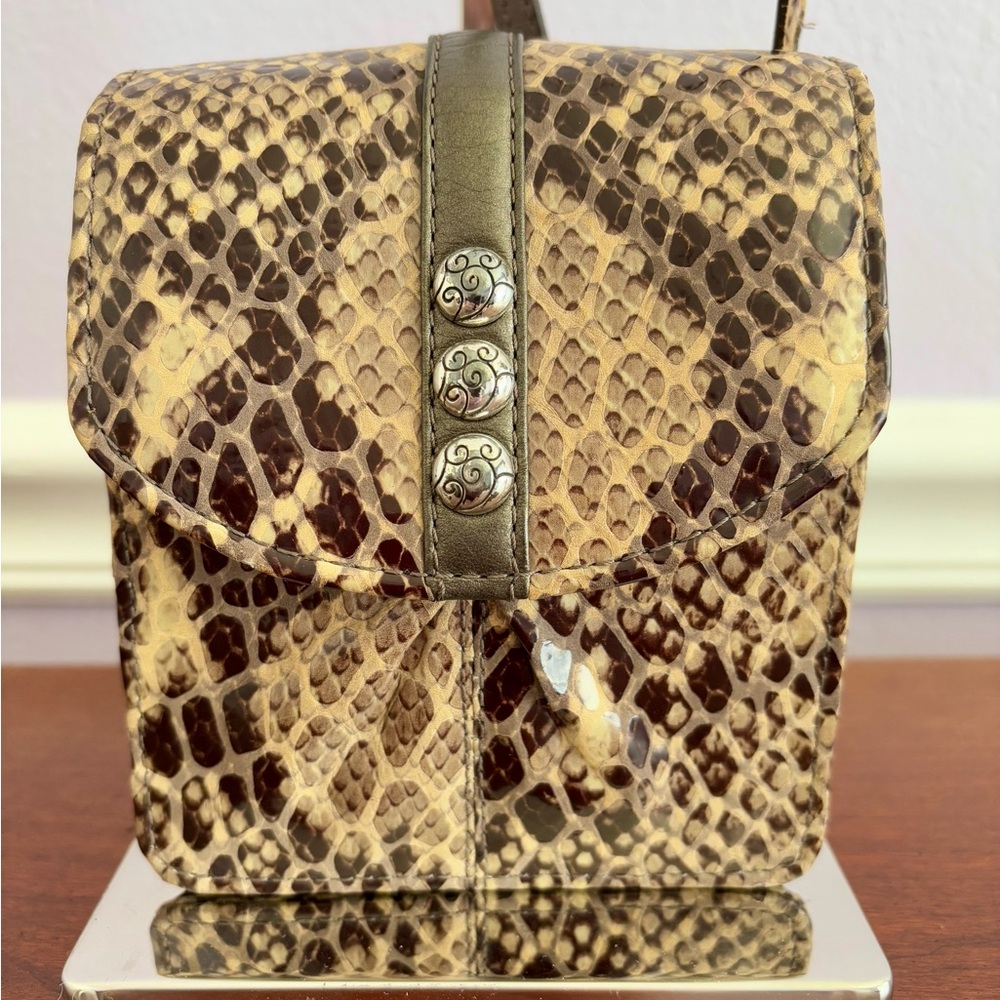 Brighton Python Mini Nolita Organizer Crossbody B… - image 4